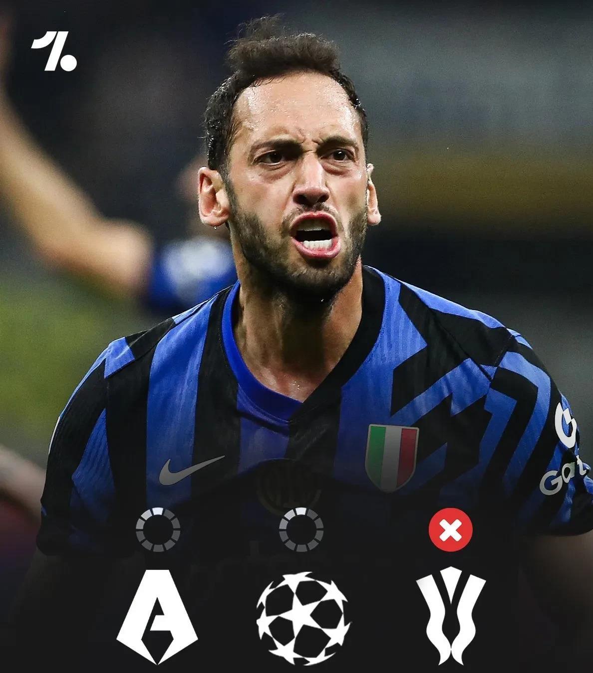 国米蝉联意甲冠军,实现历史性五连冠霸业 国米蝉联意甲冠军,实现历史性五连冠霸业